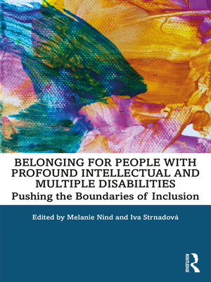 cover image of Belonging for People with Profound Intellectual and Multiple Disabilities